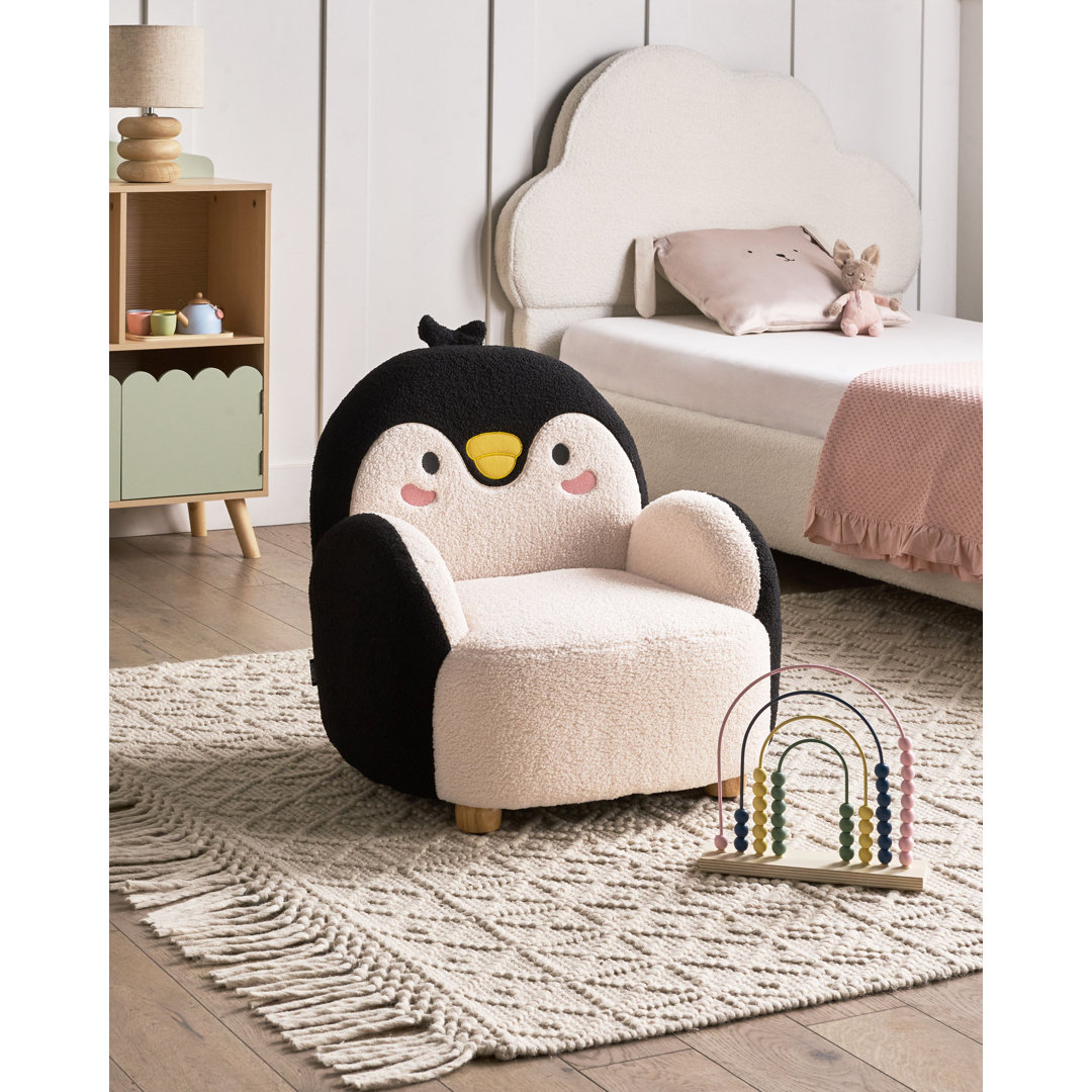 Kids Boucle Armchair Penguin FYN