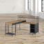 Xan L-Shaped Solid Wood Base Computer Desk