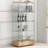 Modern Glass Display Cabinet With 2 Large Drawers-1760742071
