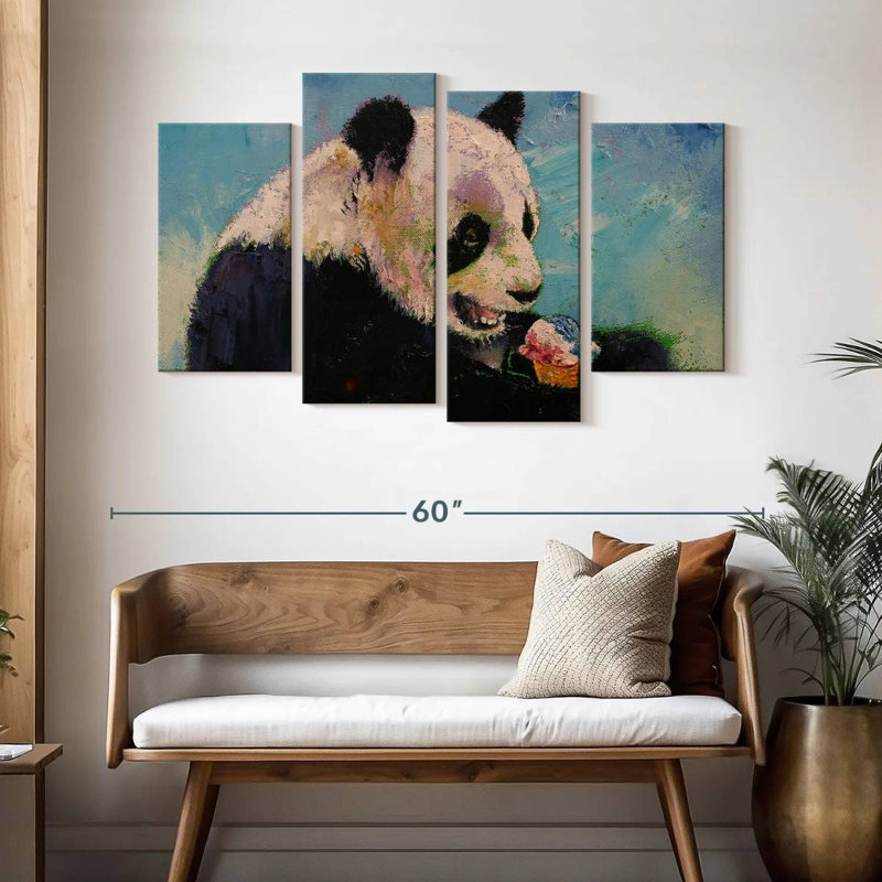 Brampt Panda Ice Cream, 32" H x 52" W