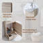 Mini-meuble-lavabo simple 18 po avec plateau en céramique Chrystan