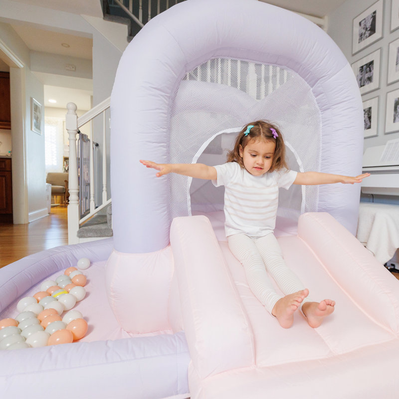 Bounceland Mini Bouncer Cloud with Ball Pit, Cotton Candy