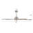 60 In. 6-Plywood Double-Sided Silver and Driftwood Color Blades Ceiling Fan With Remote Dc, Sand Nickel-362335920-362335926
