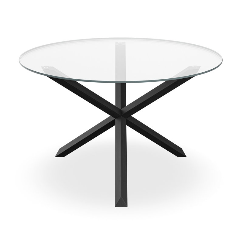Darcus 4 - Person Dining Set, Black/Mustard