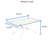 39.37” Rectangular Clear Glass Coffee Table-1220023198
