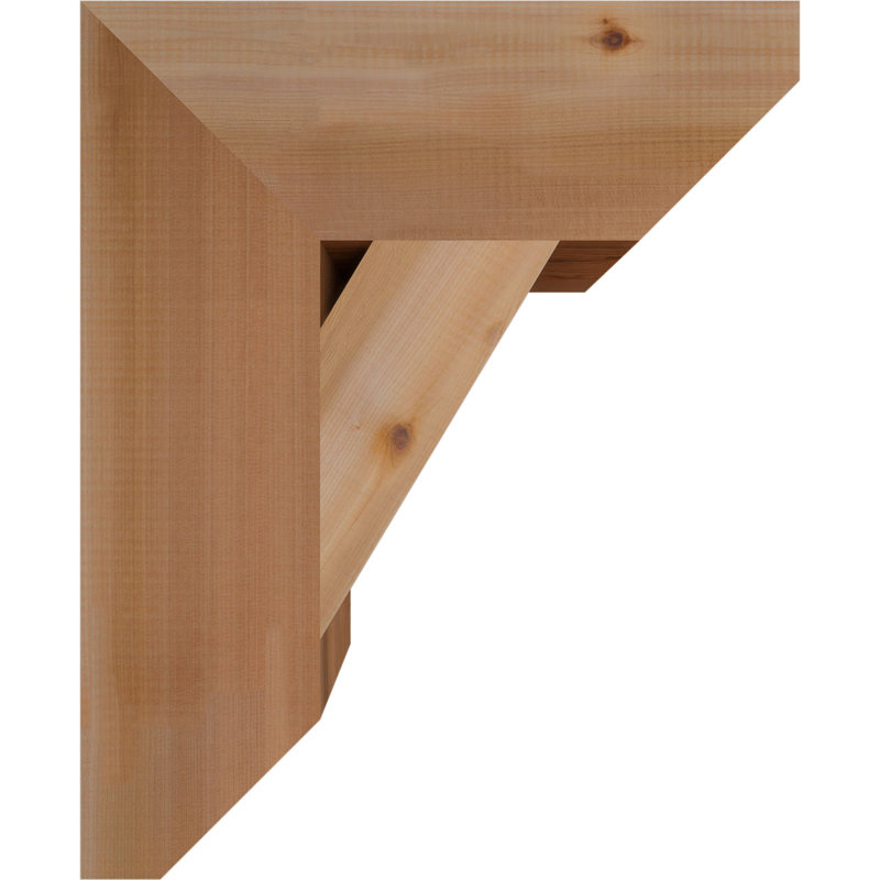 Support traditionnel en bois rustique à lattes, Cèdre rouge, H 22 po x l 5,5 po x P 18 po