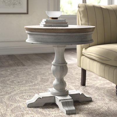 Haylee Round Pedestal End Table
