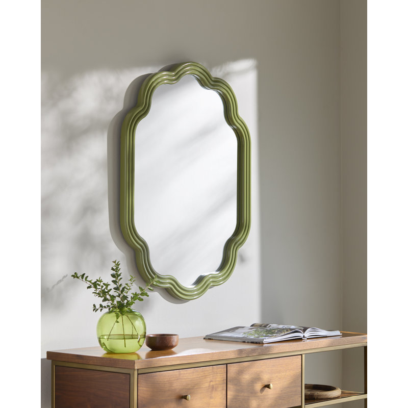 Aysun Mirror, Green, 33" x 25"