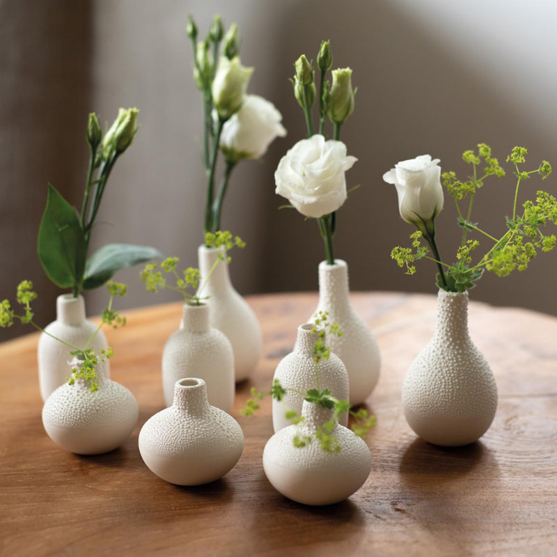 Pearl Stoneware Mini Vase - 2.6"