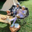 Oversized Folding Loveseat with Cup & Wine Holders – Portable Camping Chair
