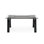 Levante Glass Extendable Table with Wooden Legs