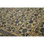 Exciting Ivory Background Geometric Blue Floral Design Antique Chinese Peking Rug