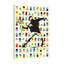 «Flower Thrower Retro» par Bansky, reproduction d'art graphique sur toile-27834454