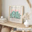 Abstrait matisse découpé en vert et rose, reproduction d'art moderne sans cadre Mid-Century-409706836
