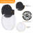Modern Round Clear Acrylic LED Wall Sconce, Bubble Texture Wall Light for Bedroom, Bathroom, Living Room-105509804