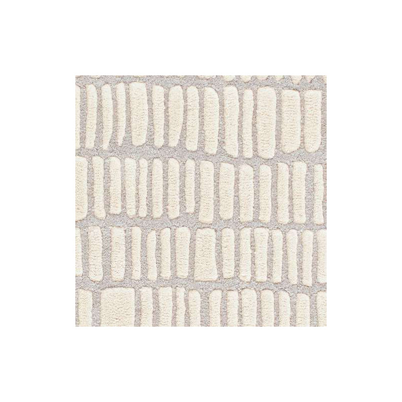 Roark Ivory Hand Tufted Wool Rug, Rectangle 5' x 8'