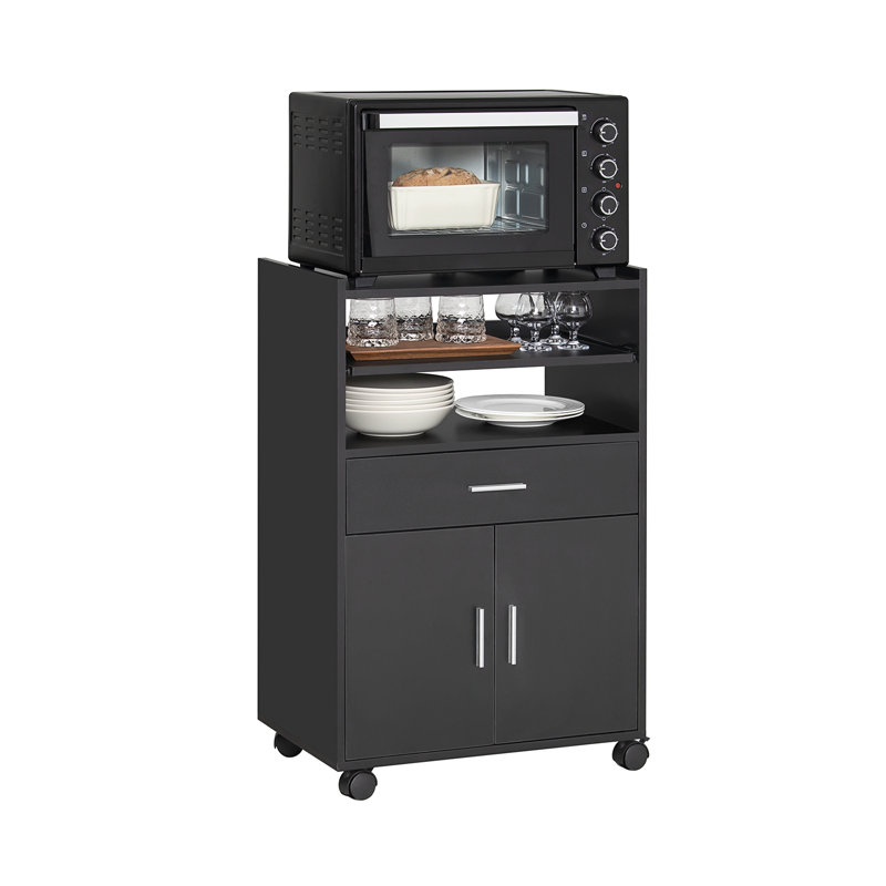 Langton 92cm Kitchen Pantry, Black