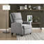 Fauteuil inclinable en tissu rembourré avec dossier en bois massif et confort de style transitionnel 1pc-1318262526
