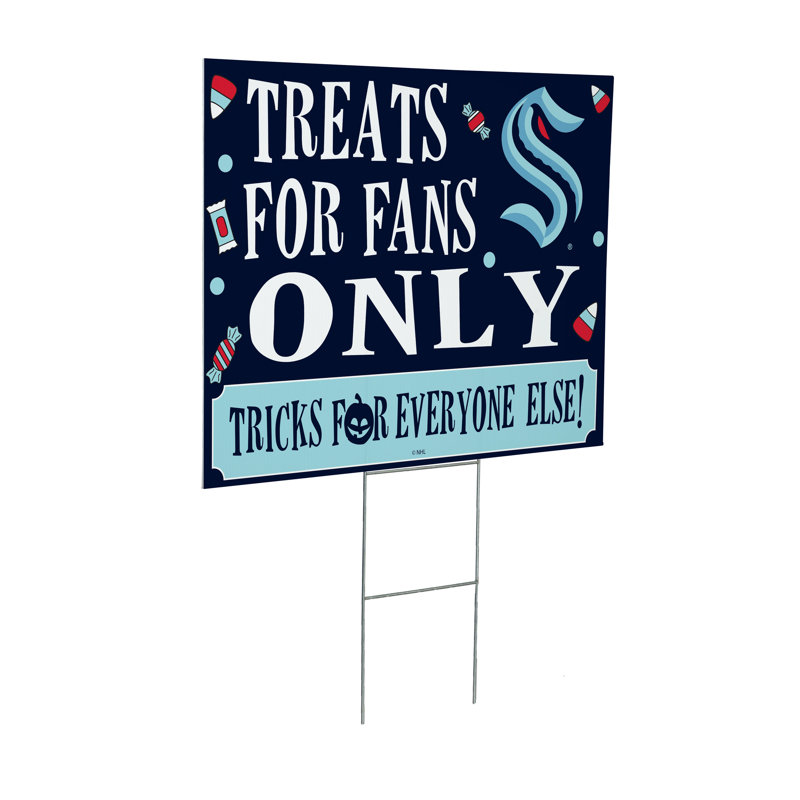 Boston Bruins Yard Sign, Halloween Treats for Fans, Seattle Kraken