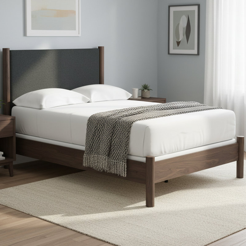 Cadmori Full Upholstered Panel Bed, Full / Double
