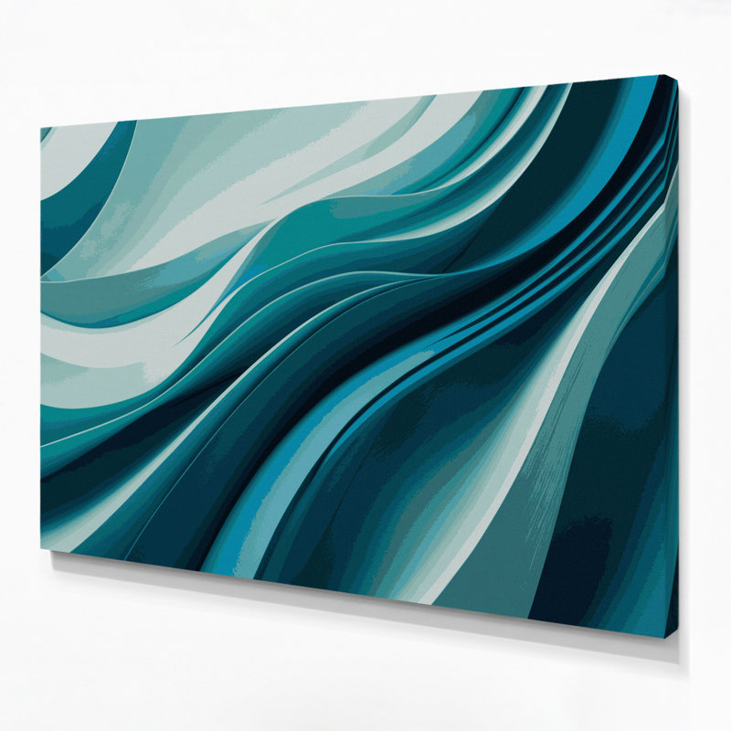 Gradient Abstract 49 Green Canvas Wall Art
