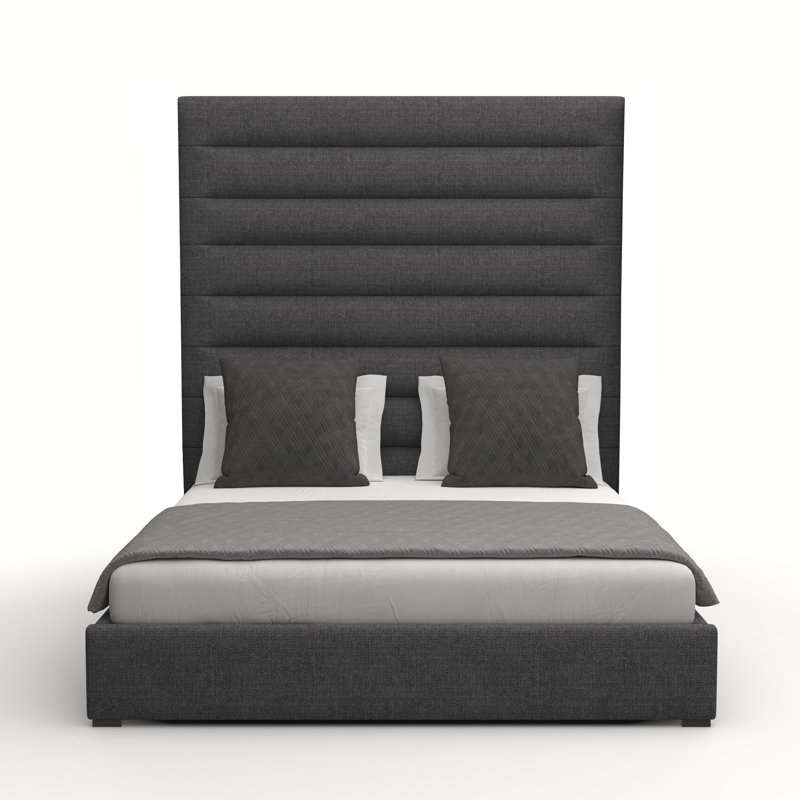 Dezyah Upholstered Standard Bed, Charcoal Revolution®, California King