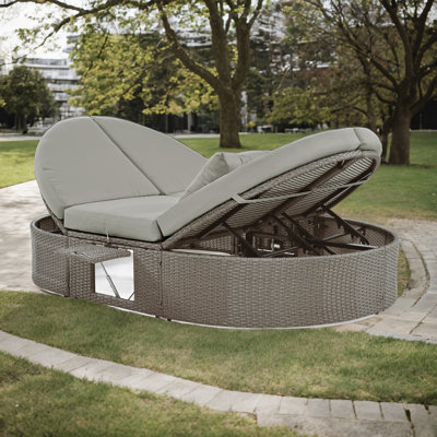 78.7'' Wide Patio Daybed with Cushions