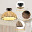 Plafonnier semi-encastré 1 lumière Boho Rattan