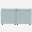 Canapé-lit modulaire en tissu chenille, 4 pièces, bleu antique, 95,79 po de profondeur, 61,67 po de hauteur, 31,43 po de hauteur, 181,87 lb de poids convertible, 4 po sous le siège,