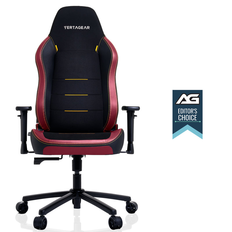 Fauteuil de jeu et de course inclinable et ergonomique Vertagear, Bourgogne