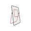 Filet de rebond de volleyball 7x4 pi - filet de rebond réglable pour l'entraînement multi-angles, pliable avec piquets de sol, rouge-123834546