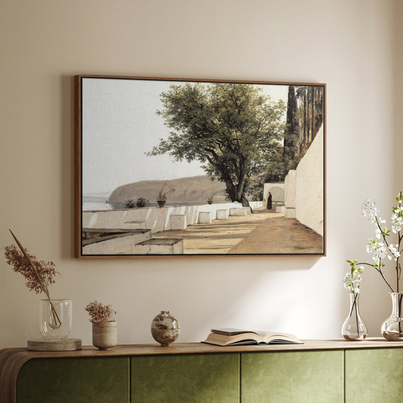 Impression rétro sur toile, rétro nautique XXII, H 25 po x l 37 po x P 2 po, Toile encadrée noyer flottant