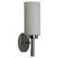 Applique murale d'intérieur 1 lumière V2121 Aquilar avec abat-jour cylindrique blanc en chrome-15631747