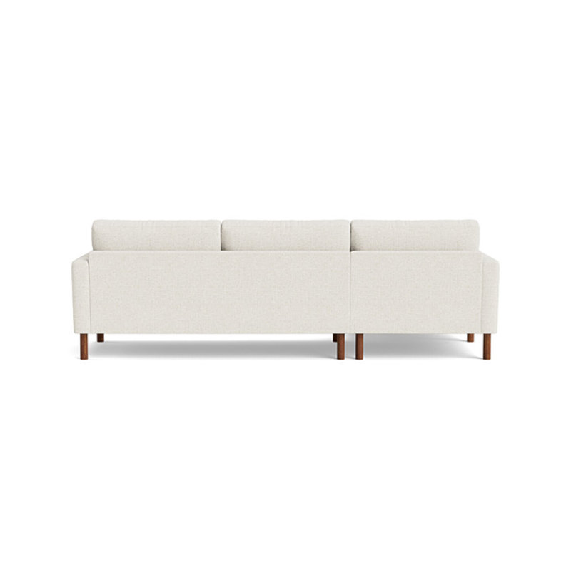 Laguna Chaise Sectional, Left Hand Facing, Performance Weave - Aubergine