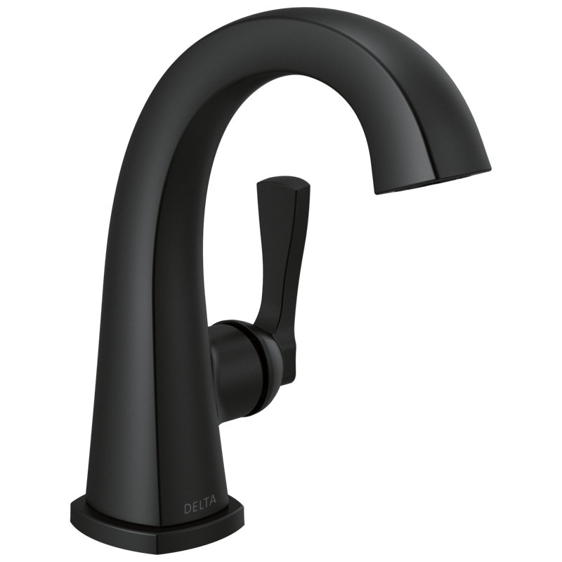 Single Handle Bathroom Faucet, Matte Black