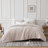 Vilano Springs ® Oversized Duvet Cover Set Microfiber with corner ties and zipper closure-850210328-850210327