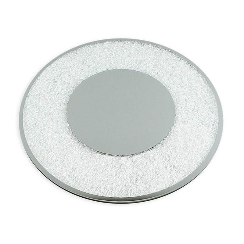 Sparkles Home Regent Round 15" Charger | Mirrored Rhinestone Plate | Cushioned Bottom | 15in