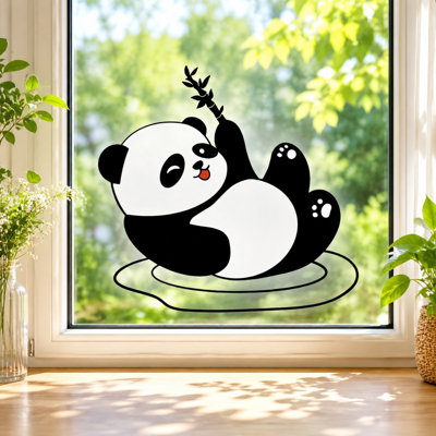 Cute Window Clings Adhesive Wall Stickers Removable Glass Door Decals For Home Shop Window  Mall Display Decoration