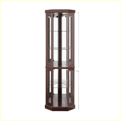 Modern Corner Curio Cabinet/Display Cabinet for Living Room by Winston Porter