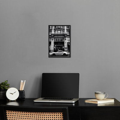 Mur noir et blanc Parked At The Store II par Notoriart