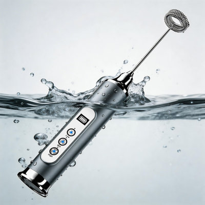 Waterproof hand-held milk bubbler