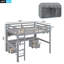 Lit mezzanine avec bureau-291486211