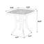 Ensemble bistro 3 pièces en fonte d'aluminium - 2 chaises et 1 table avec coussin blanc pour une utilisation extérieure Robuste et simple à assembler