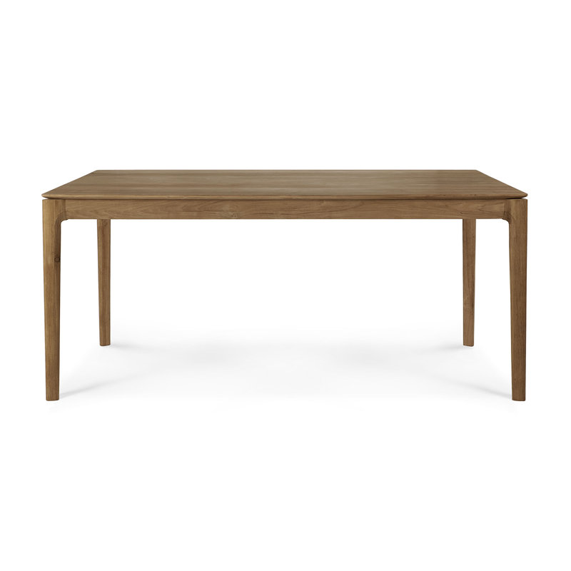 Bok Solid Wood Dining Table, Brown, 30"H x 71"L x 35.5"W