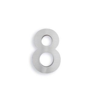Numéro de maison à fixation flottante 6 po