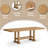 Leannah Solid Wood Base Dining Table