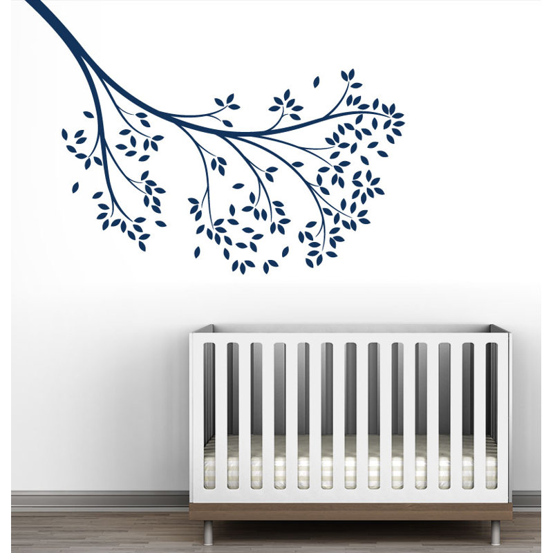 Décalcomanie murale branche atteindre, Bleu marine