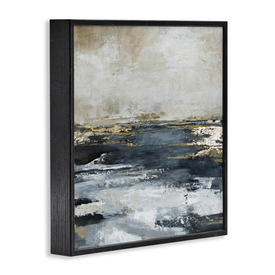 Rustic Stormy Sea Framed Giclee Art by Design Fabrikken