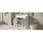Armoire de meuble-lavabo 30 po avec lavabo en céramique 30 po, armoire de rangement avec portes à fermeture douce et pieds en bois massif-126233890