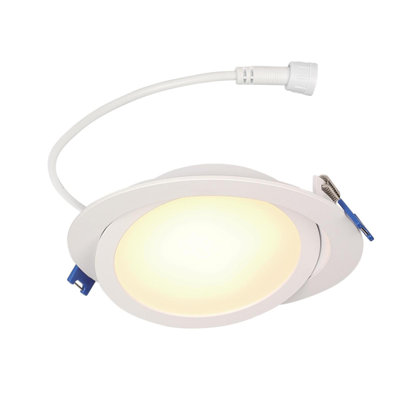 4.55'' Selectable Color Temperature Dimmable Air-Tight IC Rated LED Canless Recessed Lighting Kit